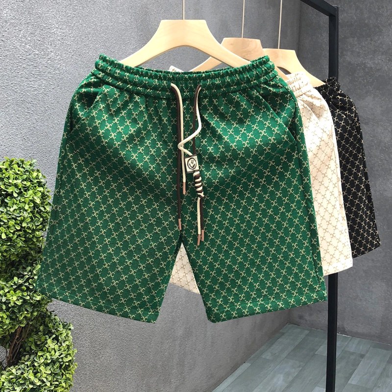 Celine All-Over Print Green Shorts: Print-Bleed and Dry-Time Test on a $5.22 Pair