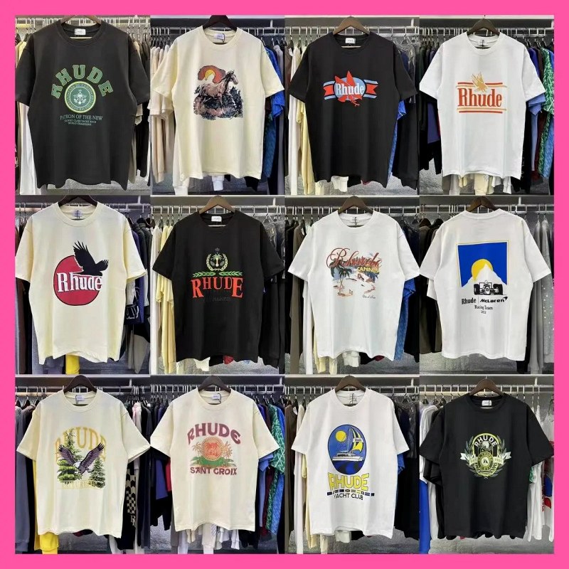 Rhude Streetwear T-Shirt Collection Review: 220g Long-Staple Cotton, Oversized Cut, 40+ Colorways